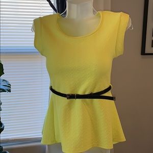 Flared women’s blouse with belt size L